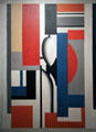 Abstraction painting by Fernand Léger at Honolulu Academy of Arts. Honolulu, HI.