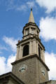 Tower of Cram's New England-style Colonial Revival Central Union Church Sanctuary Building. Honolulu, HI.