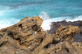 Rocks around Halona Point Blowhole. HI.