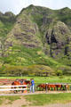 Riding horses at Kualoa Ranch. HI.