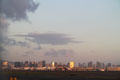 Honolulu skyline from Honolulu airport. HI.