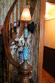 Newell post lamp at Dodge House. Council Bluffs, IA.
