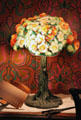 Art Nouveau lamp at Dodge House. Council Bluffs, IA.