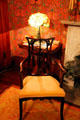Art Nouveau armchair at Dodge House. Council Bluffs, IA.