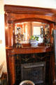 Fireplace in Beresheim Museum House. Council Bluffs, IA.