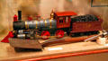Model of Union Pacific's locomotive 119 present at last spike Promontory Summit ceremony at Union Pacific Railroad Museum. Council Bluffs, IA.