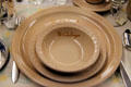 Challenger dining pattern plates at Union Pacific Railroad Museum. Council Bluffs, IA.