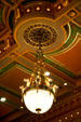 Chandelier in House chamber of Iowa State Capitol. Des Moines, IA.