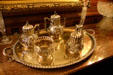 Silver coffee & tea service presented to an executive Chicago & Rock Island Railroad at Hoyt Sherman Place. Des Moines, IA.