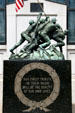 Iwo Jima memorial statue before Veterans' Memorial & City Hall. Cedar Rapids, IA.