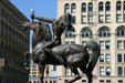 The Bowman in front of Sullivan's Auditorium Building. Chicago, IL.