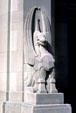 Mythical creature gracing bridge in Chicago. Chicago, IL.