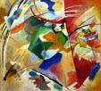 Painting with Green Center by Vasily Kandinsky at Art Institute of Chicago. Chicago, IL.