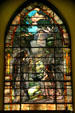 Angels stained glass windows by Louis Comfort Tiffany & Edward Burne-Jones in Second Presbyterian Church. Chicago, IL.