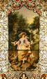 Stained glass window from German Section of Fine Arts Building of World's Columbian Exhibition at Stained Glass Museum. Chicago, IL.