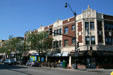 Streetscape on block with Krause Music Store by Louis H. Sullivan. Chicago, IL.