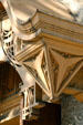 Porch carving details of Holy Trinity Cathedral. Chicago, IL.