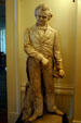 Statue of Stephen Douglas, who debated Lincoln, in Old State Capitol. Springfield, IL.