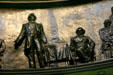 Relief of Lincoln debating Douglas in Illinois State Capitol. Springfield, IL.