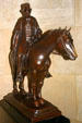 Sculpture of Abraham Lincoln as a circuit rider by Fred M. Torrey within Lincoln's monument. Springfield, IL.