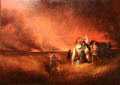 Prairie on Fire painting by Alvan Fisher at Art Institute of Chicago. Chicago, IL.