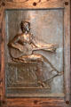 Violet Sargent, sister of John Singer Sargent bronze relief by Augustus Saint-Gaudens at Art Institute of Chicago. Chicago, IL.