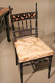 Side chair with inlaid woods by Herter Brothers at Art Institute of Chicago. Chicago, IL.