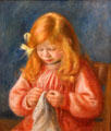 Jean Renoir Sewing painting by Auguste Renoir at Art Institute of Chicago. Chicago, IL.