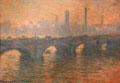 Waterloo Bridge, Gray Weather painting by Claude Monet at Art Institute of Chicago. Chicago, IL.