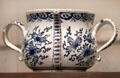 Tin-glazed earthenware posset pot from Lambeth, England at Art Institute of Chicago. Chicago, IL.