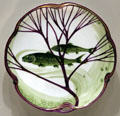 Porcelain plate from fish service by Hermann Gradl for Koeniglich-Bayerische Porzellan Manufaktur at Art Institute of Chicago. Chicago, IL.