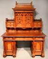 Desk & bookcase by Ladislaus Zdzieblowski of Chicago, IL made for 1893 World's Columbian Exposition at Art Institute of Chicago. Chicago, IL.