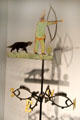 Weathervane with Indian & four fish by Henry Driehaus of PA at Art Institute of Chicago. Chicago, IL.