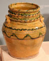Redware jar from Middlebury, VT at Art Institute of Chicago. Chicago, IL.