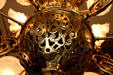 Brass chandelier in State Capitol. Indianapolis, IN.