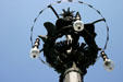 Lamp stand with eagles at Civil War Memorial. Indianapolis, IN.