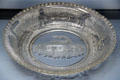 Fort Meigs, Tippecanoe & William Henry Harrison pressed glass bowl at Grouseland. Vincennes, IN.