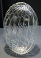 Blown lead glass Riflessi IV vase by Lino Tagliapietra of Steuben at Wichita Art Museum. Wichita, KS.