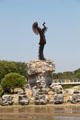 Keeper of the Plains steel sculpture by Blackbear Bosin. Wichita, KS.