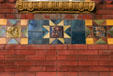 Array of Arts & Crafts movement tiles. Covington, KY.