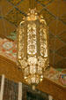 Bronze lamp in Memorial Hall of Louisiana State Capitol. Baton Rouge, LA.