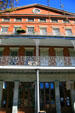 Entrance of 1850 House in Lower Pontalba Building on Jackson Square. New Orleans, LA.