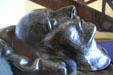 Bronze death mask of Napoleon by Dr. Francesco Antommarchi at Cabildo Museum. New Orleans, LA.