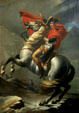 Napoleon Crossing the Alps painting by school of Jacques-Louis David at Cabildo Museum. New Orleans, LA.