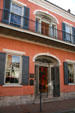 Facade detail of Hermann Grima House. New Orleans, LA.