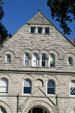Facade details of Gibson Hall at Tulane University. New Orleans, LA.