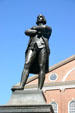 Statue of Samuel Adams in front of Faneuil Hall. Boston, MA.