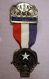 Delegate badge for 1960 Democratic National Convention in Los Angeles in JFK Library. Boston, MA.