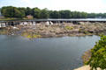 Falls on Merrimack River which powered Lowell's industrial history. Lowell, MA.