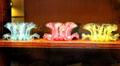 Colored glass bowls at Rotch-Jones-Duff House. New Bedford, MA.